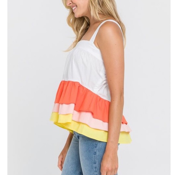 Colorblock tiered tank top - Picture 3 of 11